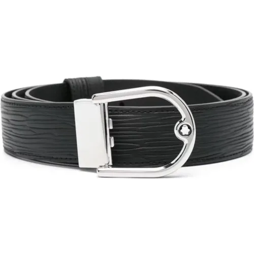 Belts, male, , Size: ONE SIZE Leather Belts - Montblanc - Modalova