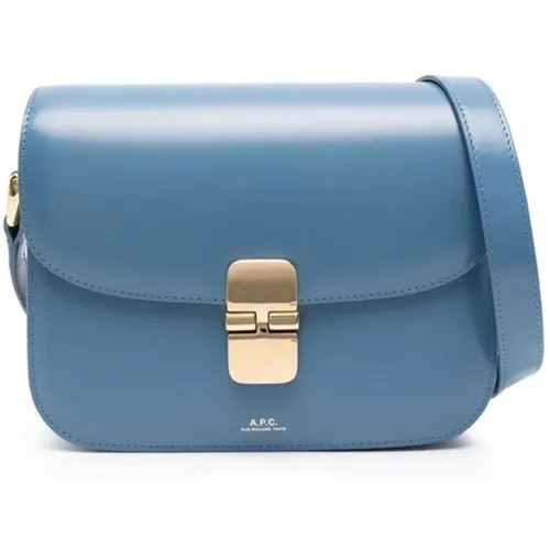 Cross Body Bags, female, , Size: ONE SIZE Naviere Grace Small Leather Bag - A.p.c. - Modalova