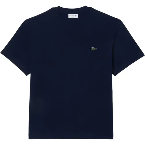 Klassisches T-Shirt mit kurzen Ärmeln , Herren, Größe: XS - Lacoste - Modalova