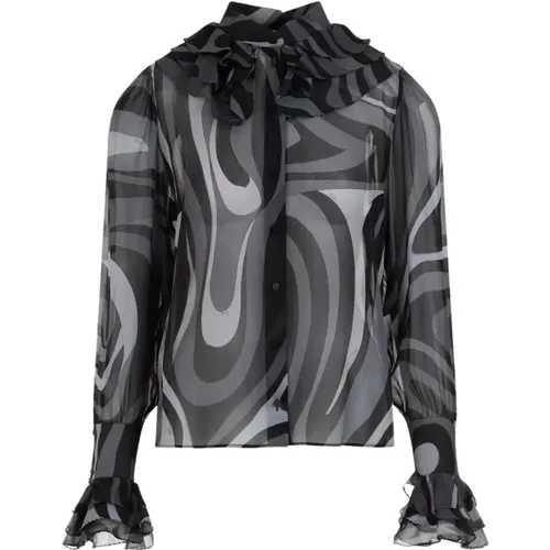 Pucci LS Shirt , female, Sizes: 2XS - EMILIO PUCCI - Modalova