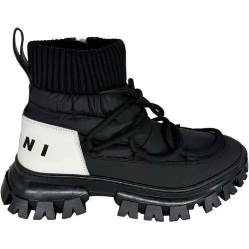 Padded Winter Sneaker , female, Sizes: 3 UK - Marni - Modalova