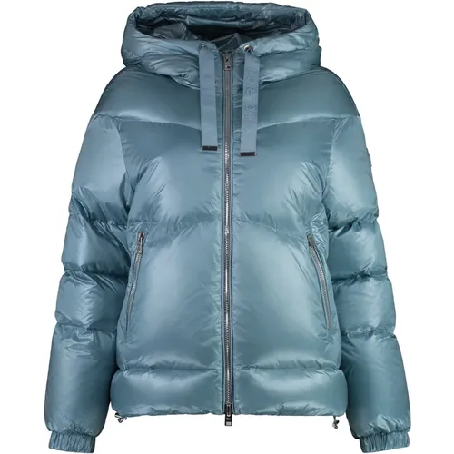 Glänzende Daunenjacke aus Nylon mit Taschen , Damen, Größe: M - Woolrich - Modalova