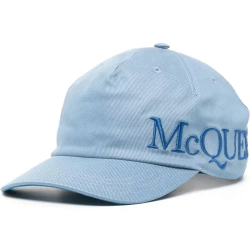 Caps, male, , Size: L Embroidered Baseball Cap with Logo - alexander mcqueen - Modalova