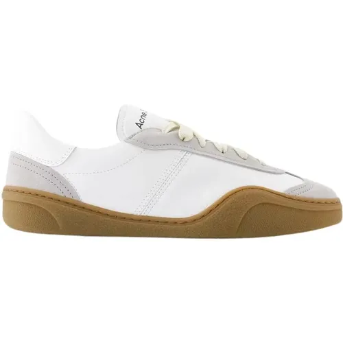 Bars M Sneakers - - Leather - White/Brown , male, Sizes: 7 UK, 9 UK, 11 UK, 10 UK - Acne Studios - Modalova