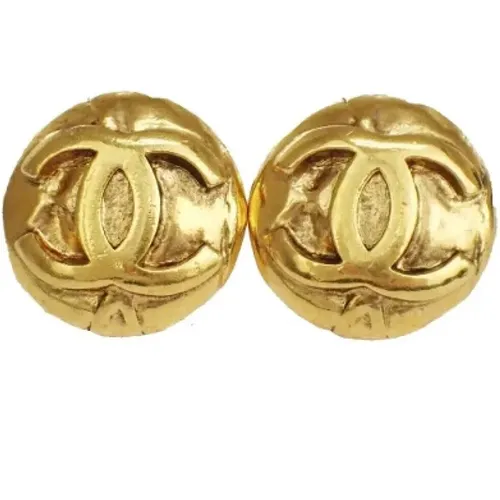 Pre-owned Jewellery, female, , Size: ONE SIZE Pre-owned Metal earrings - Chanel Vintage - Modalova