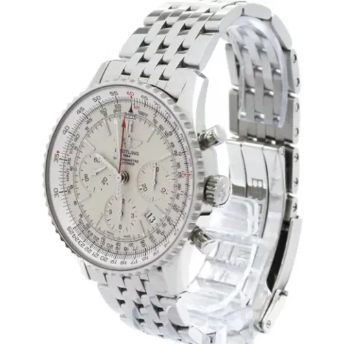 Pre-owned Stainless Steel watches , male, Sizes: ONE SIZE - Breitling Pre-owned - Modalova