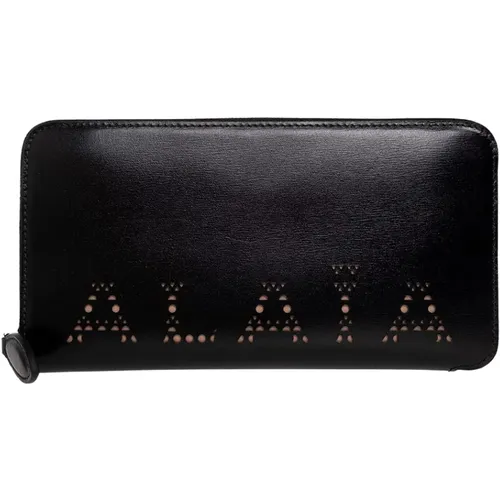 Leather wallet , female, Sizes: ONE SIZE - Alaïa - Modalova