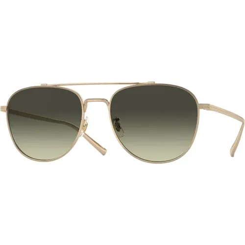 Rivetti Titanium Sunglasses Green G-15 , male, Sizes: 55 MM - Oliver Peoples - Modalova