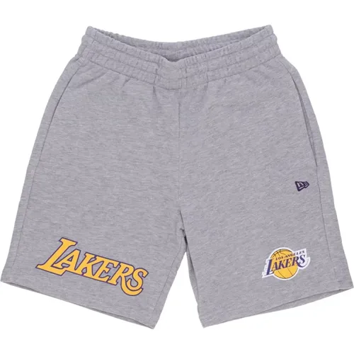 Sportswear, male, , Size: L NBA Team Logo Shorts Heather Grey - new era - Modalova