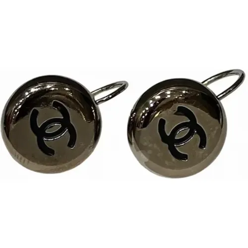 Pre-owned Jewellery, female, , Size: ONE SIZE Pre-owned Metal earrings - Chanel Vintage - Modalova