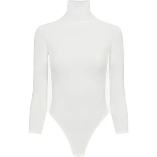 Body, female, , Size: L Blanc High-Necked Body Top - Alaïa - Modalova