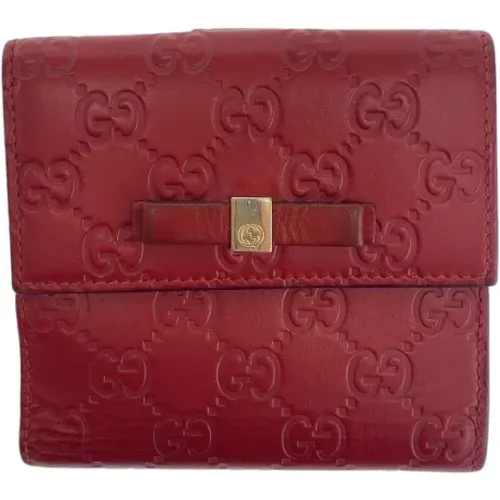 Pre-owned Wallets, female, , Size: ONE SIZE Pre-owned Leather wallets - Gucci Vintage - Modalova