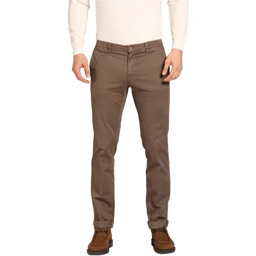 Gabardine Stretch Chino Hose Regular Fit , Herren, Größe: 2XL - Mason's - Modalova