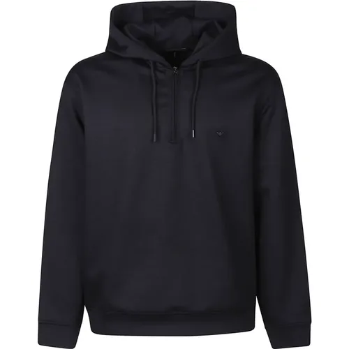 Bestickter Pullover , Herren, Größe: L - Emporio Armani - Modalova