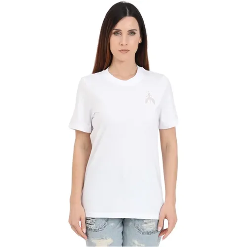 Weiße Fly Cut-Out T-Shirt , Damen, Größe: M - PATRIZIA PEPE - Modalova