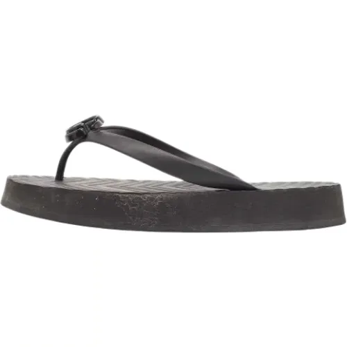 Pre-owned Flats, female, , Size: 9 US Pre-owned Rubber flats - Gucci Vintage - Modalova