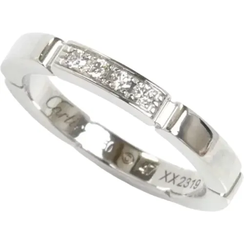 Pre-owned Jewellery, female, , Size: ONE SIZE Pre-owned White Gold rings - Cartier Vintage - Modalova