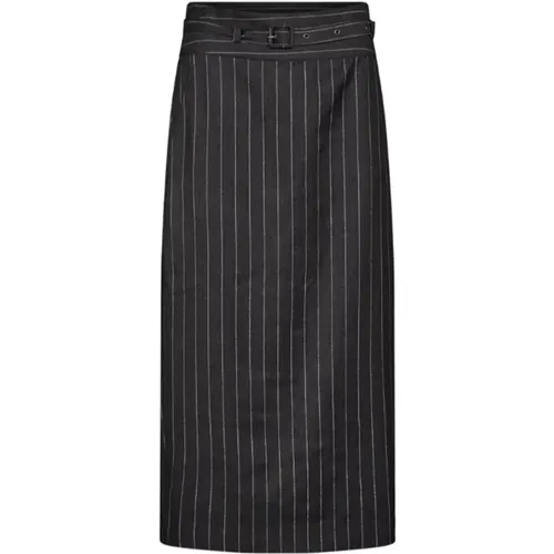 Shimmercc Pin Pencil Skirt with Pinstripe Print , female, Sizes: XL - Co'Couture - Modalova