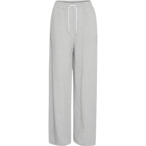 Basimona Sweatpant Medium Grey Melange , Damen, Größe: L - Ball - Modalova