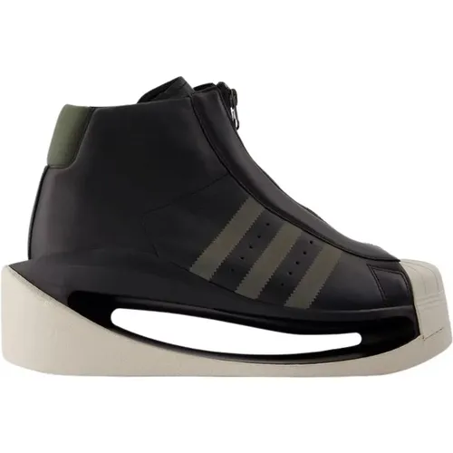 Leather Sneakers - Round Toe , male, Sizes: 7 UK, 4 UK, 5 1/2 UK, 3 UK, 7 1/2 UK, 4 1/2 UK, 6 1/2 UK - Y-3 - Modalova