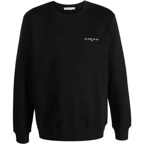 Cotton Sweatshirt with Logo and Graphic Print , male, Sizes: L - IH NOM UH NIT - Modalova