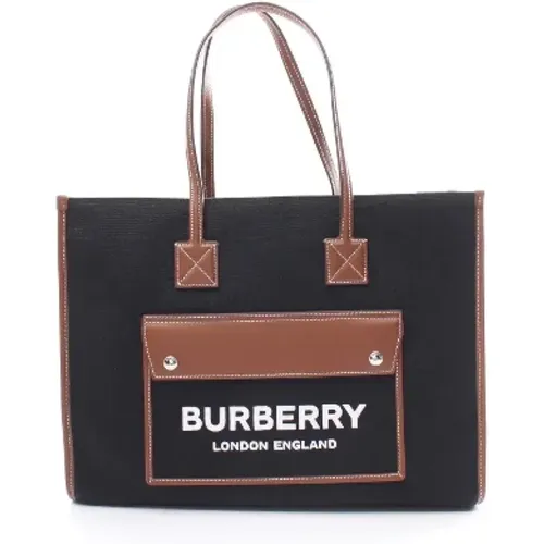 Pre-owned Tote Bags, female, , Size: ONE SIZE Pre-owned Canvas handbags - Burberry Vintage - Modalova