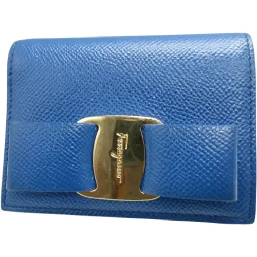 Pre-owned Wallets, female, , Size: ONE SIZE Pre-owned Leather wallets - Salvatore Ferragamo Pre-owned - Modalova