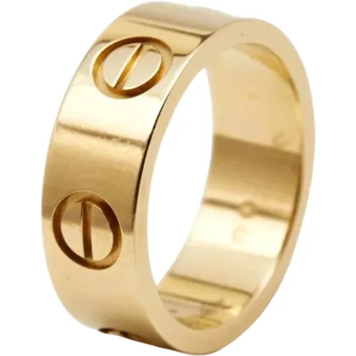 Pre-owned Jewellery, female, , Size: ONE SIZE Pre-owned Gold rings - Cartier Vintage - Modalova