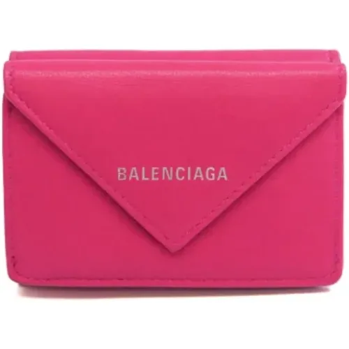 Pre-owned Wallets, female, , Size: ONE SIZE Pre-owned Leather wallets - Balenciaga Vintage - Modalova