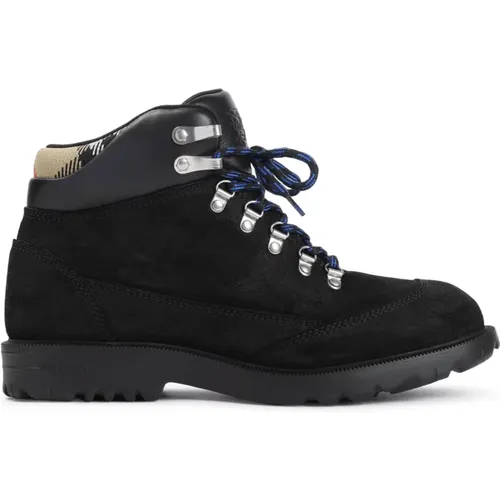Lace-up Boots, male, , Size: 10 US Men's Shoes Ankle Boots Aw25 - Burberry - Modalova