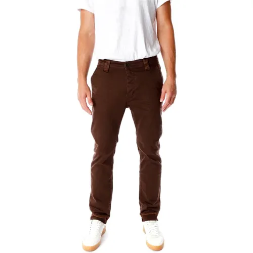 Militär-inspirierte Tapered Fit Chino Hose - Blue de Gênes - Modalova