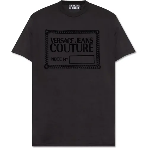 Bedrucktes T-Shirt , Herren, Größe: M - Versace Jeans Couture - Modalova