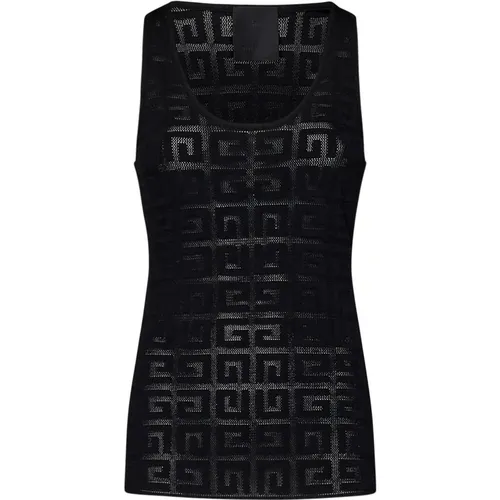 Slim-Fit Tank Top with 4G Motifs , female, Sizes: L, S - Givenchy - Modalova