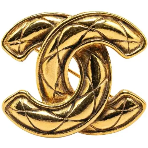 Pre-owned Jewellery, female, , Size: ONE SIZE Pre-owned Metal brooches - Chanel Vintage - Modalova