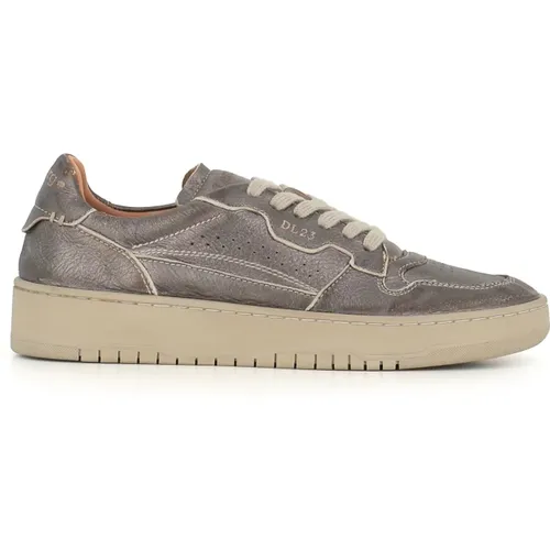 Anthracite Leather Sneakers , female, Sizes: 4 UK, 3 UK - Lemargo - Modalova