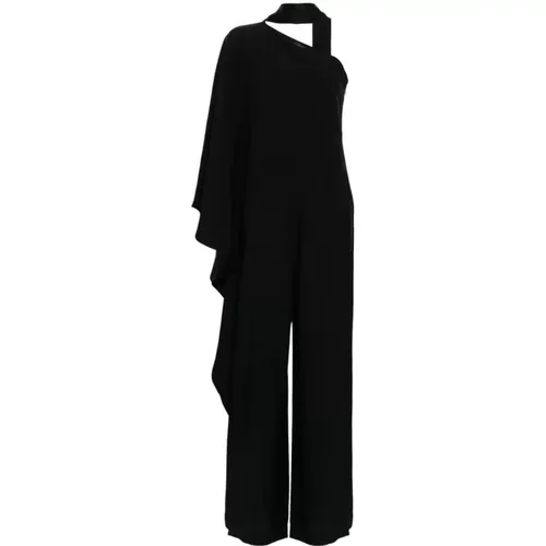 Schwarzer Ebro Langer Jumpsuit Kleid , Damen, Größe: S - Taller Marmo - Modalova