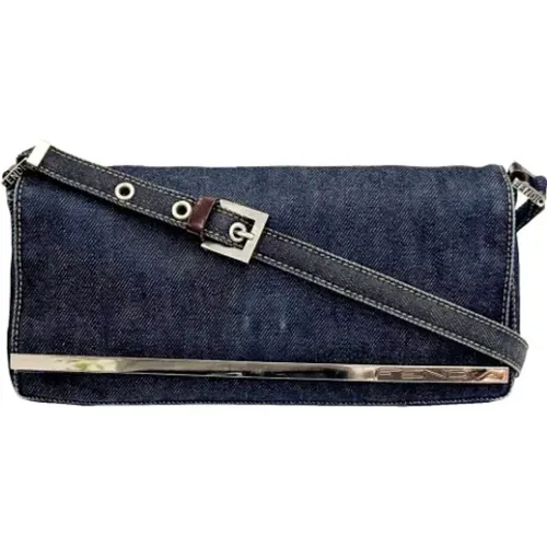 Pre-owned Cross Body Bags, female, , Size: ONE SIZE Pre-owned Denim fendi-bags - Fendi Vintage - Modalova