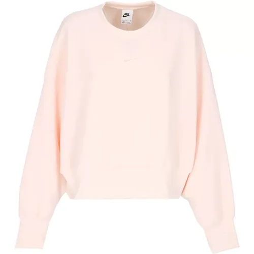 Plush Mod Crop Crewneck Sweatshirt , Damen, Größe: M - Nike - Modalova