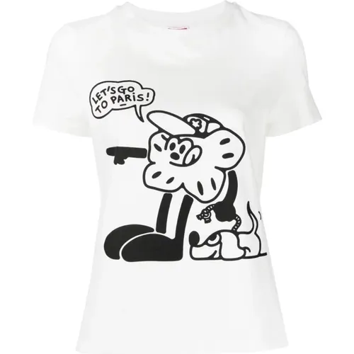 Stilvolles Damen Bedrucktes T-Shirt , Damen, Größe: M - Kenzo - Modalova