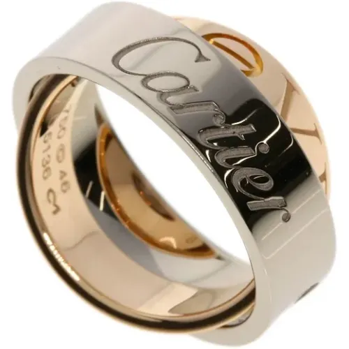 Pre-owned Jewellery, female, , Size: ONE SIZE Pre-owned White Gold rings - Cartier Vintage - Modalova