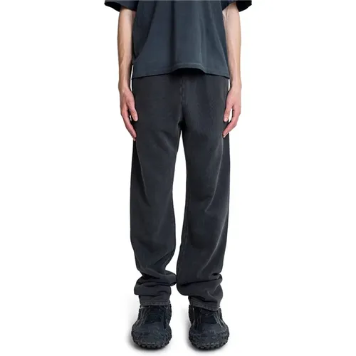 Schwarze Gewaschene Straight-Leg Sweatpants , Herren, Größe: XL - ENTIRE STUDIOS - Modalova