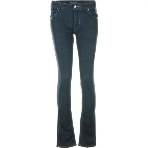 Flared Jeans , male, Sizes: W36 - Hand Picked - Modalova