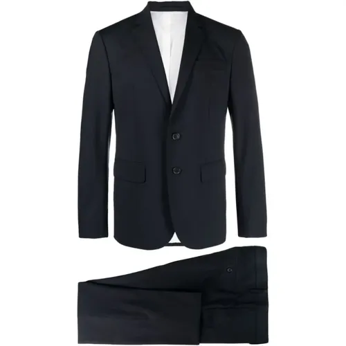 Single Breasted Suits, male, , Size: XL Navy Two-Piece Suit - Dsquared2 - Modalova