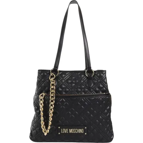 Shoulder Bag with Zipper Closure , female, Sizes: ONE SIZE - Moschino - Modalova