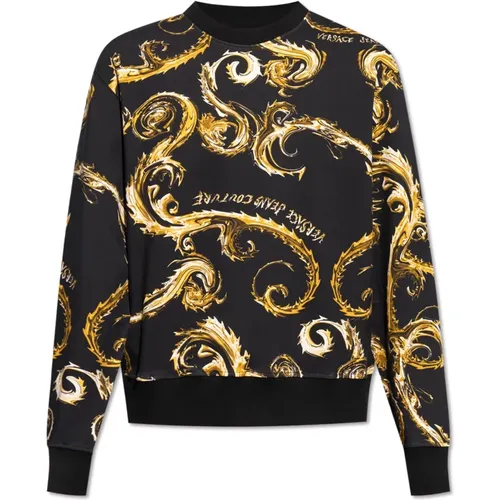 Sweatshirts, male, , Size: XL Sweatshirt with print - Versace Jeans Couture - Modalova