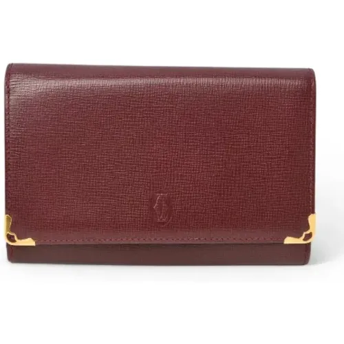 Pre-owned Wallets, female, , Size: ONE SIZE Pre-owned Leather wallets - Cartier Vintage - Modalova