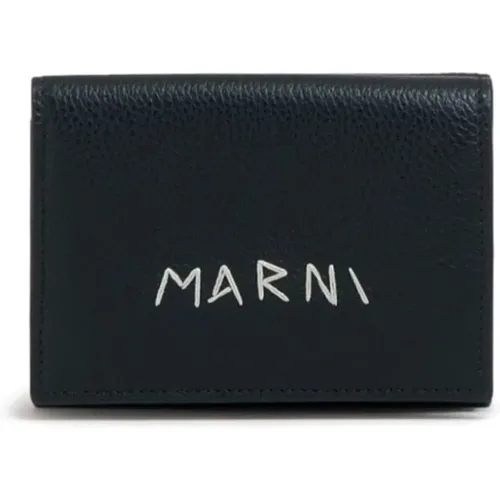 Wallets & Cardholders, male, , Size: ONE SIZE Embroidered Wallet - Marni - Modalova