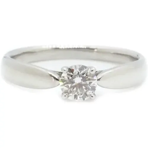 Pre-owned Jewellery, female, , Size: ONE SIZE Pre-owned Platinum rings - Tiffany & Co. Pre-owned - Modalova