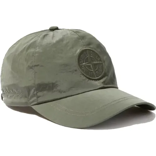 Caps, male, , Size: XL Adjustable Drawstring 6-Panel Cap in Econyl® - Stone Island - Modalova