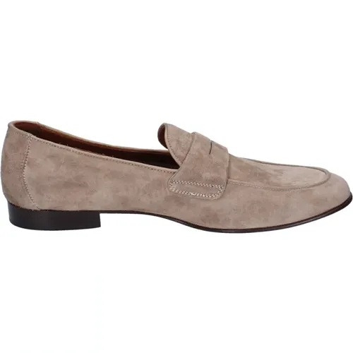 Suede Loafers for Men , male, Sizes: 11 UK - Pollini - Modalova